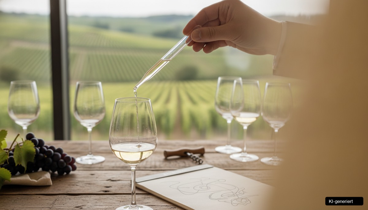 Goldene Weinreben und ein Buschenschank in der Südsteiermark, perfekt für saisonales Marketing Südsteiermark.